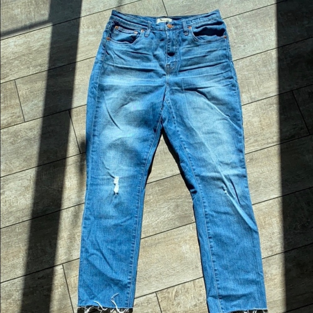 Tall madewell high rise slim crop boy jeans
